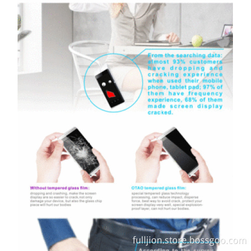 Super anti crack 0.2mm round angle tempered glass screen protector for HTC ONE MAX